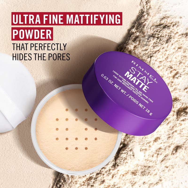 Stay Matte Loose Setting Powder - Translucent Lightweight Face Powder