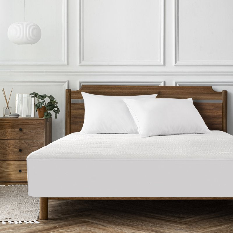 Serta Sleep Chill Cooling Mattress Pad - Full Size, Hypoallergenic, Stay-In-Place Fit