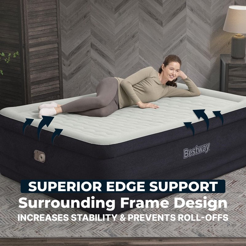 Queen Air Mattress with Built-In AC Pump - SleepSupport by Bestway