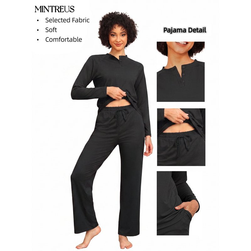 Matching Couple Pajama Sets for Women S - Soft Winter Sleepwear with Pockets