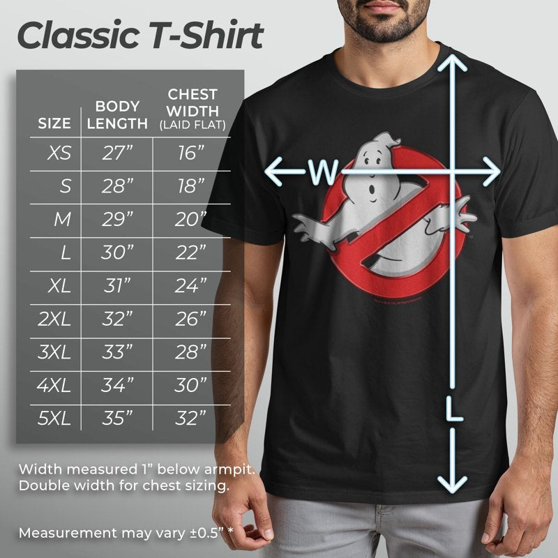 Men's Ghostbusters Classic Logo Graphic T-Shirt 4X Large Black - Officially Licensed