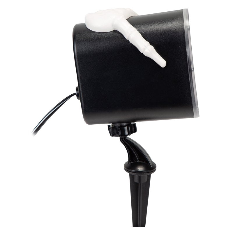 Halloween Skull Projector Light with Flaming Sinister Design - Outdoor Holiday Decor