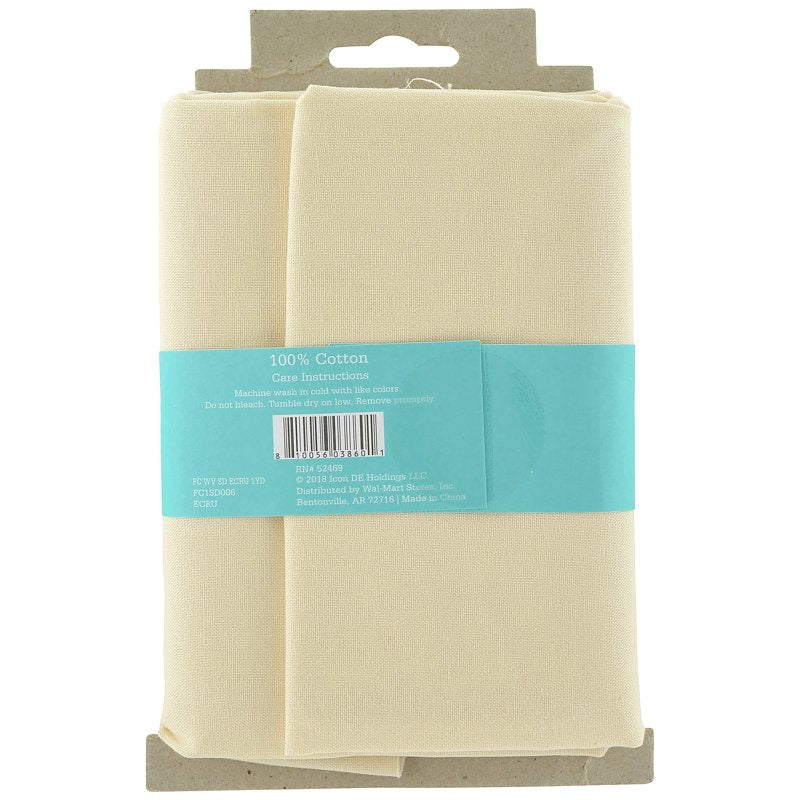 Off-White Cotton Fabric 1-Yard Pack for Quilting & Sewing - 3 Pieces