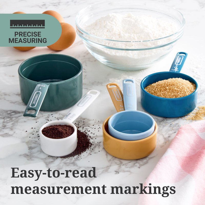 Measuring Cup Set with Bonus Coffee Scoop - Single Muted Cool Tones