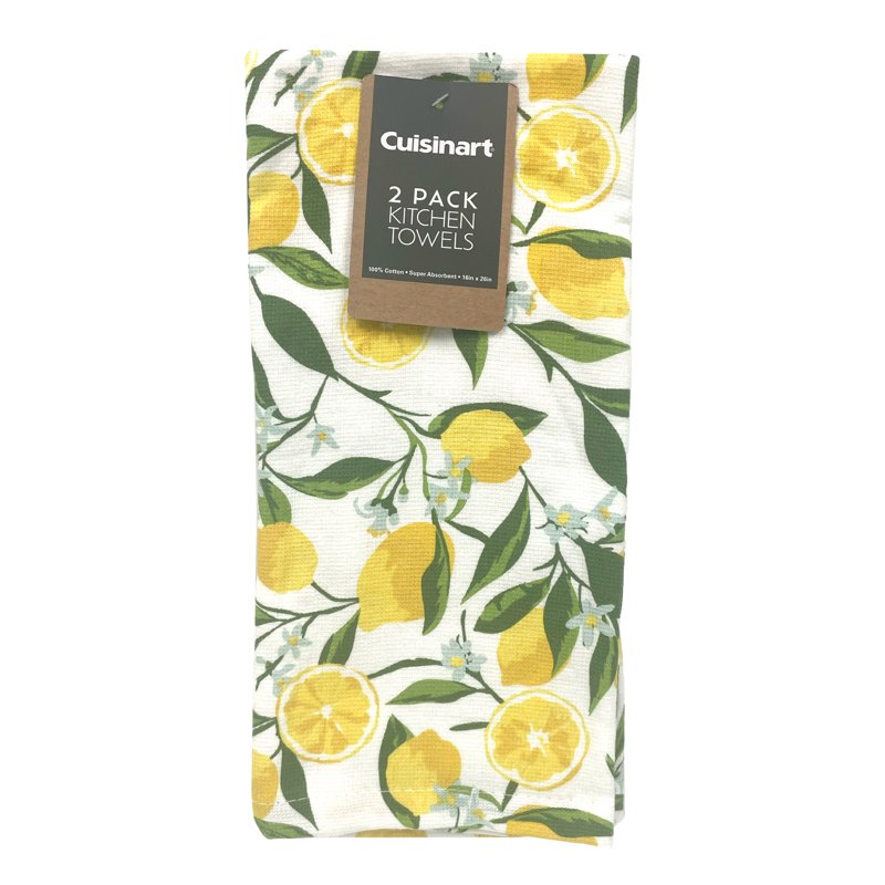 Oversized Kitchen Towels - 2 Pack, 100% Cotton, 18x28"