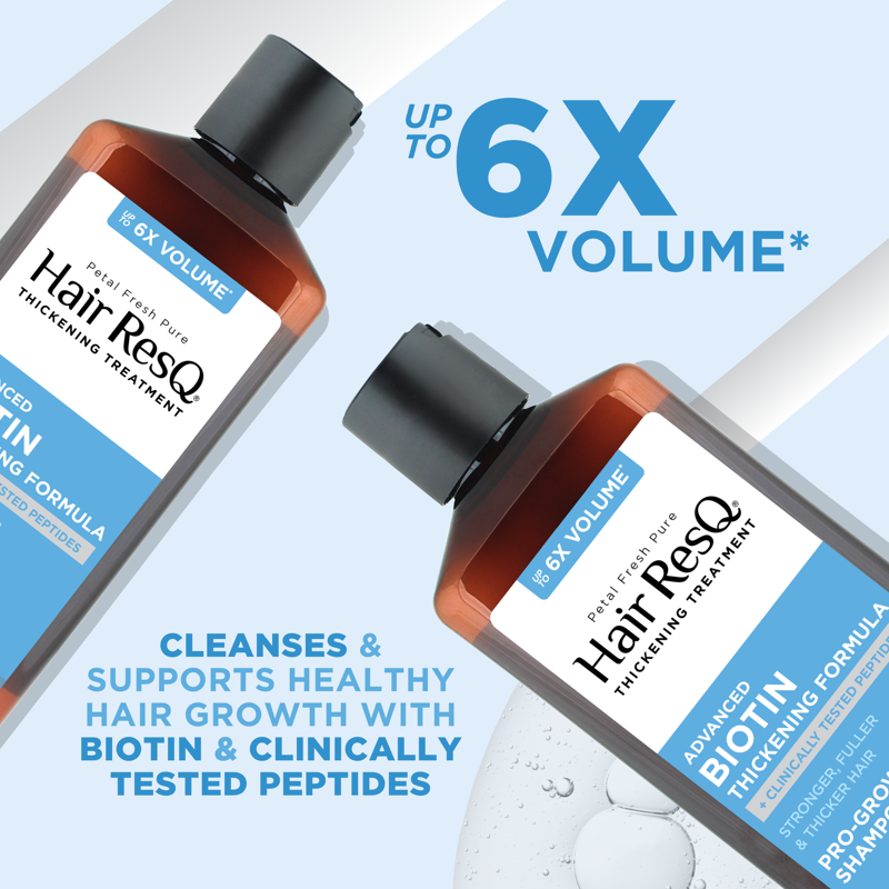 Hair ResQ Thickening Shampoo with Biotin & Peptides - 12 fl oz