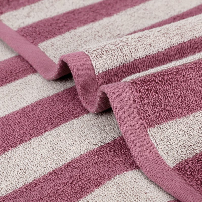Purple Cotton Hand Towel Set - 4 Pieces, 13 x 29 Inches - Soft & Absorbent