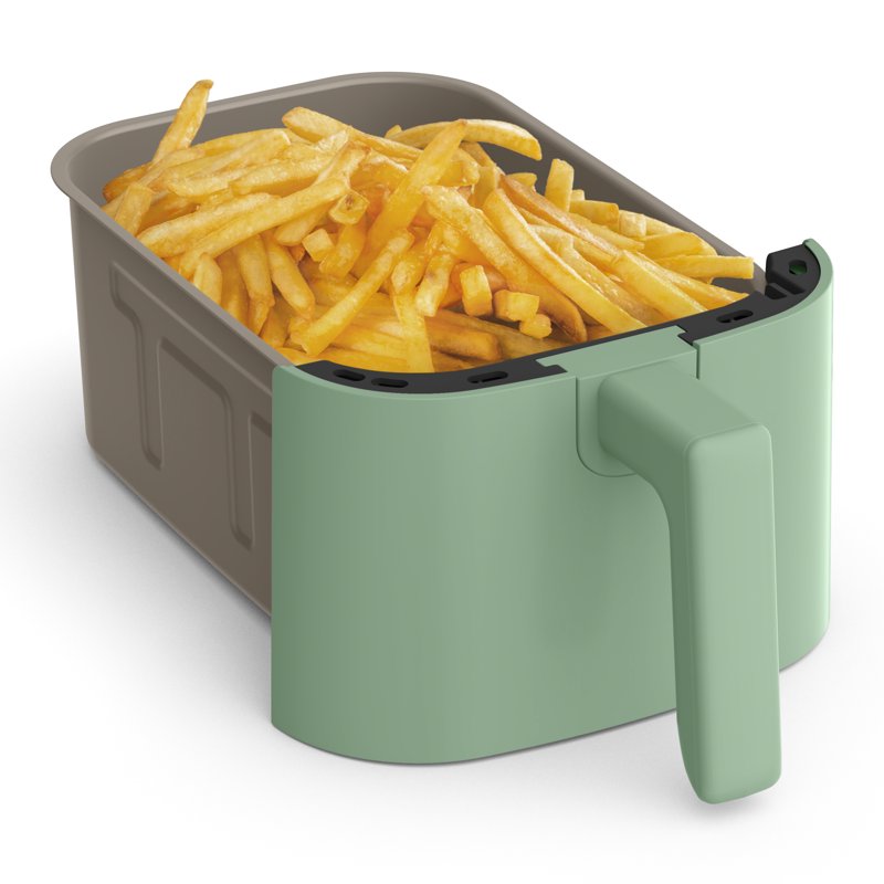 4 Qt Slim Digital Air Fryer with EverGood Ceramic Coating - Seaglass