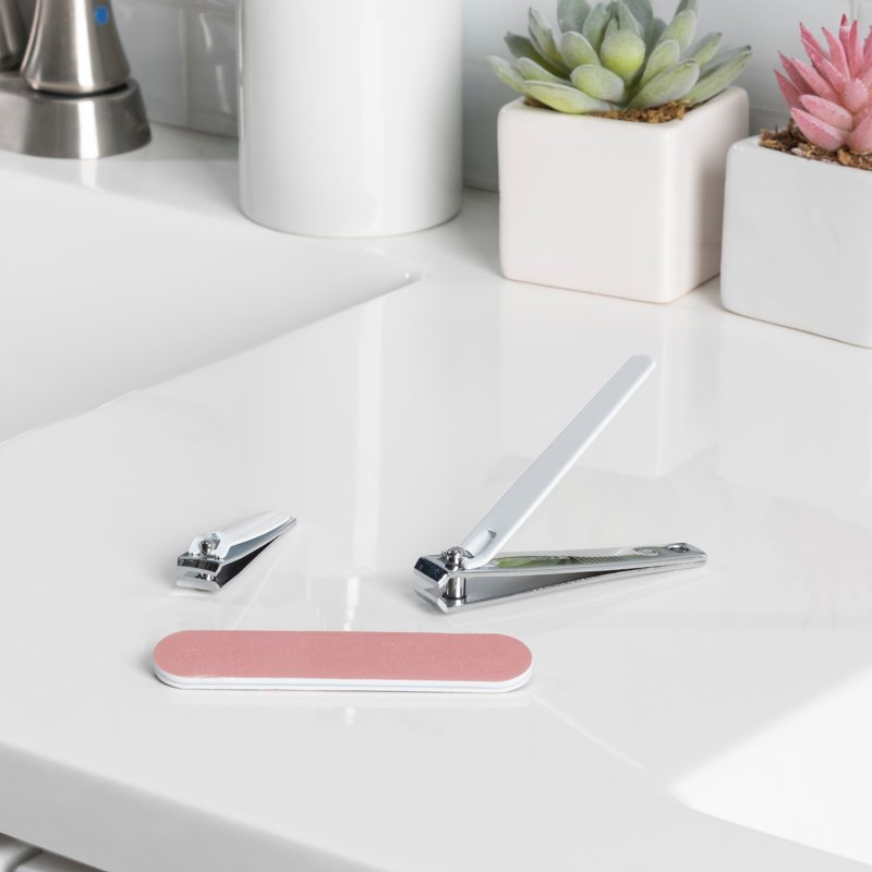 Nail Clippers & Salon Board Set - Precision Tools for Perfect Nails