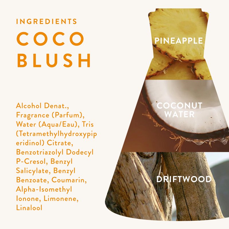 Coco Blush Eau de Parfum Travel Spray - Tropical Coconut & Pineapple