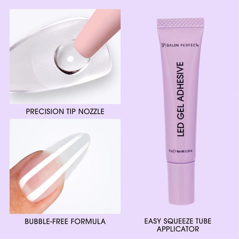 UV/LED Gel Adhesive Glue for Soft Gel Nail Tips - 0.28 oz