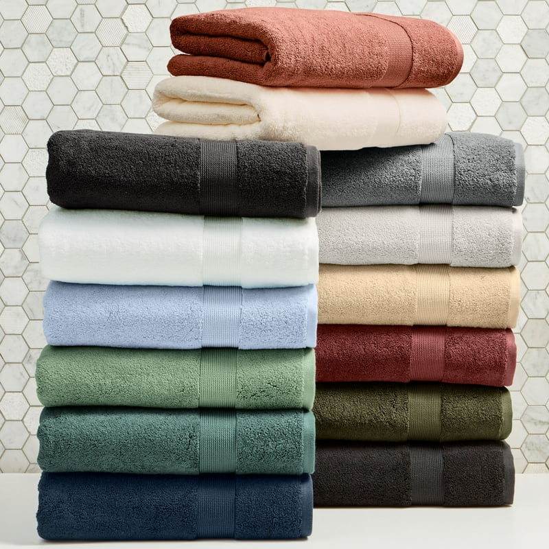 Soft Cotton Towel Set - 6-Piece Bath & Hand Towels, Gray Shadow