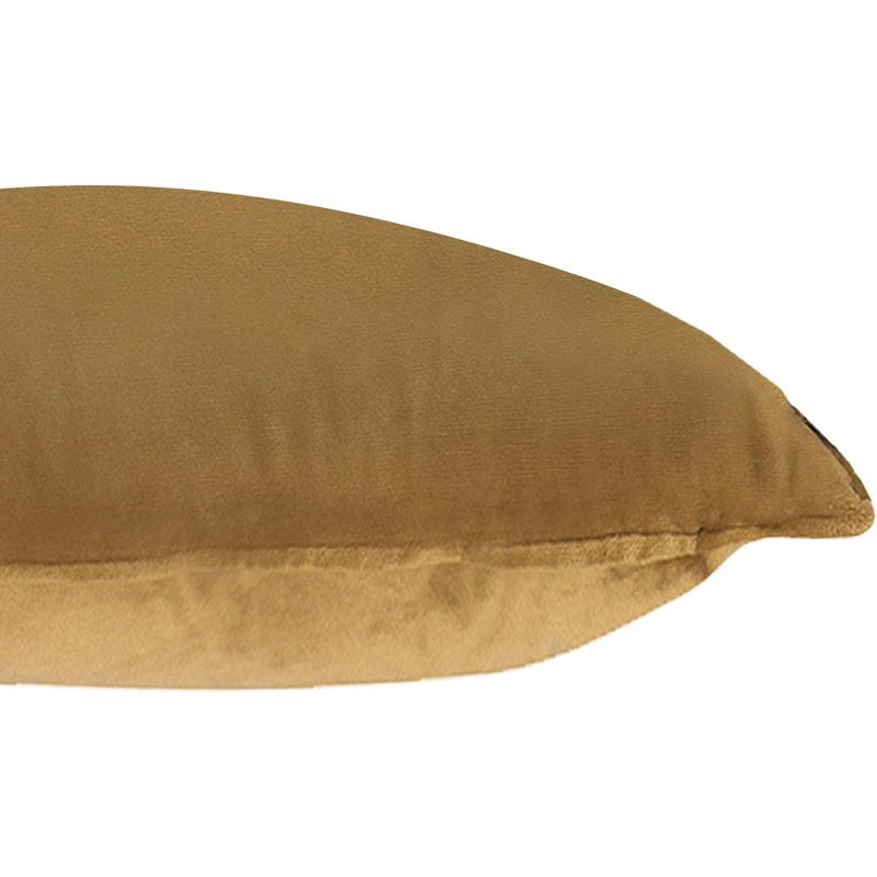 20x20 Irish Coffee Hypoallergenic Down Alternative Throw Pillow - Velvet Cover - Pack of 1