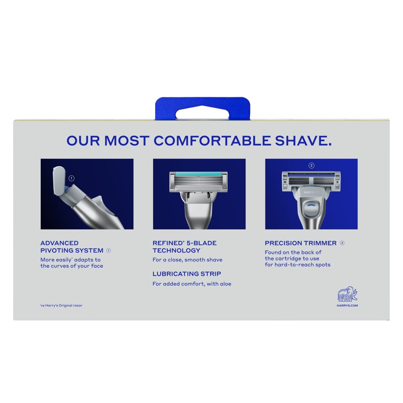 Men's Razor Blade Refill Cartridges - 12 Count Stainless Steel