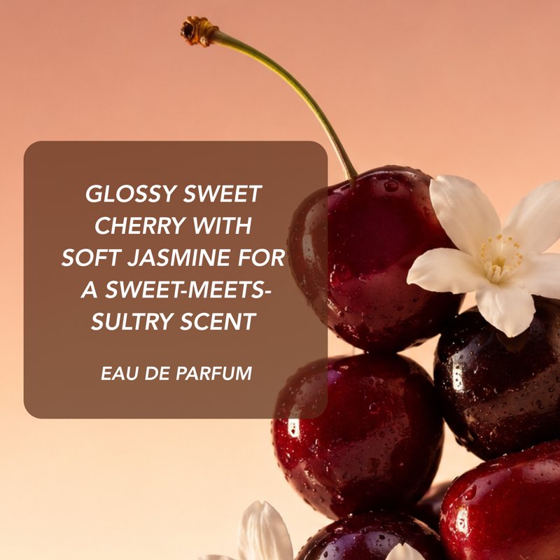 Black Cherry and Jasmine Eau De Parfum - Long Lasting Floral Fragrance