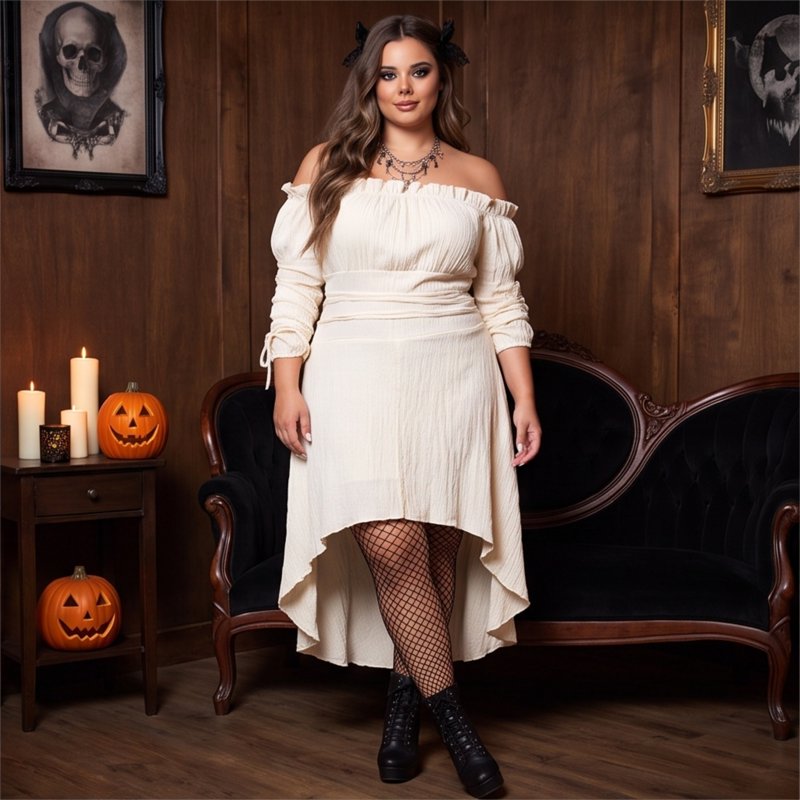 Gothic Vampire Costume Dress for Women Halloween Renaissance Cosplay