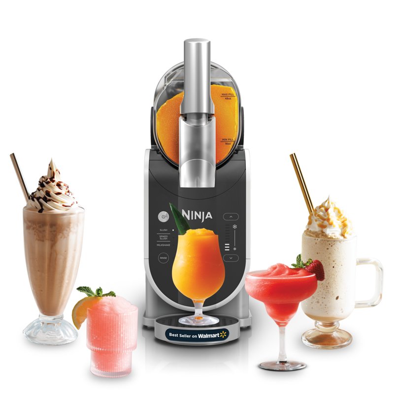 Ninja SLUSHi Frozen Drink Maker - 72 Oz, RapidChill Technology, Gray