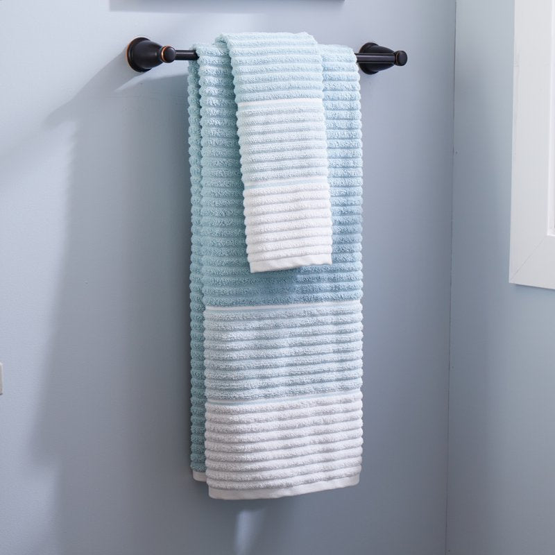 Aqua Ombre Bath Towel - 28x54 Inches, Soft & Stylish Bathroom Linen