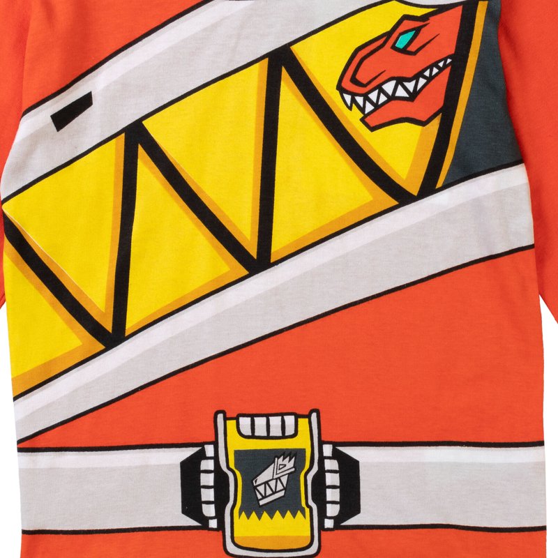 Power Rangers Big Boys 3 Pack Long Sleeve T-Shirts - Red, Blue, Charcoal - Toddler to Big Kid