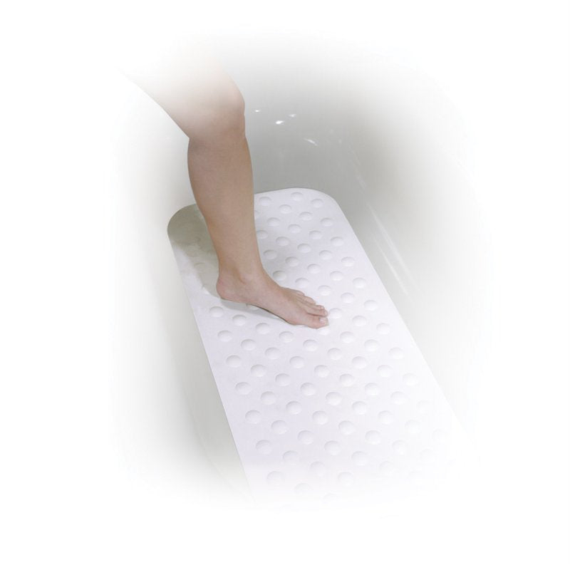 Long Non-Slip Bathtub Shower Mat with Suction Cups - Safe Bathing Accessory