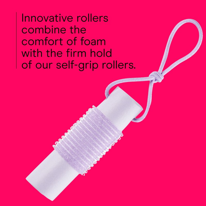 Self-Grip Foam Rollers for Soft Curls - 6 Pack
