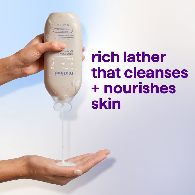 Simply Nourish Body Wash - Coconut, Rice Milk & Shea Butter, 18 fl oz