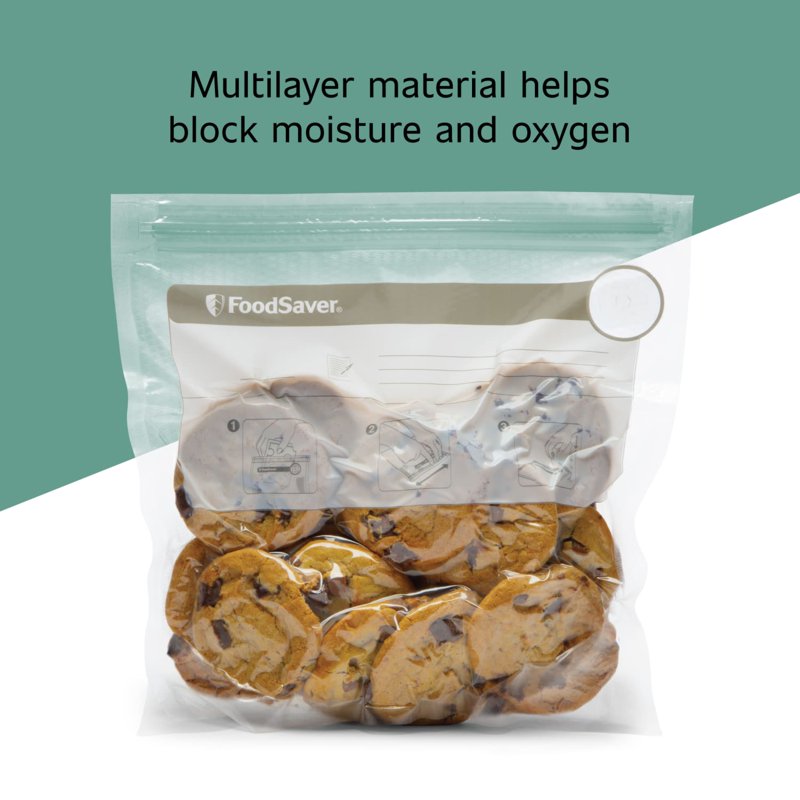 FoodSaver Quart Vacuum Sealer Bags - 18 Count, BPA-Free, 72 Pack