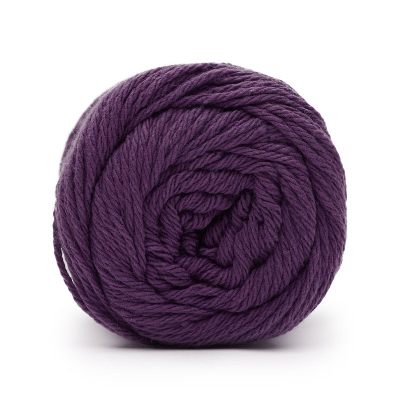 (3 Pack) Peaches & Crème Solid Cotton Yarn - Black Currant, 2.5oz / 70.9g, 120 Yards - Medium Weight