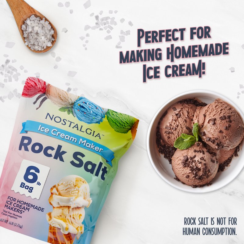 Rock Salt for Ice Cream Makers - 6 lb Bag
