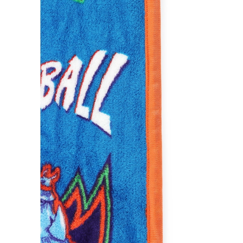 Kids Throw Blanket - Blue GOAT Movie with Will the Goat Badge Design, 46x60 inches