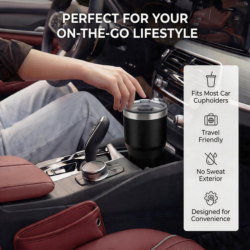 32 oz Stainless Steel Insulated Tumbler - Black
