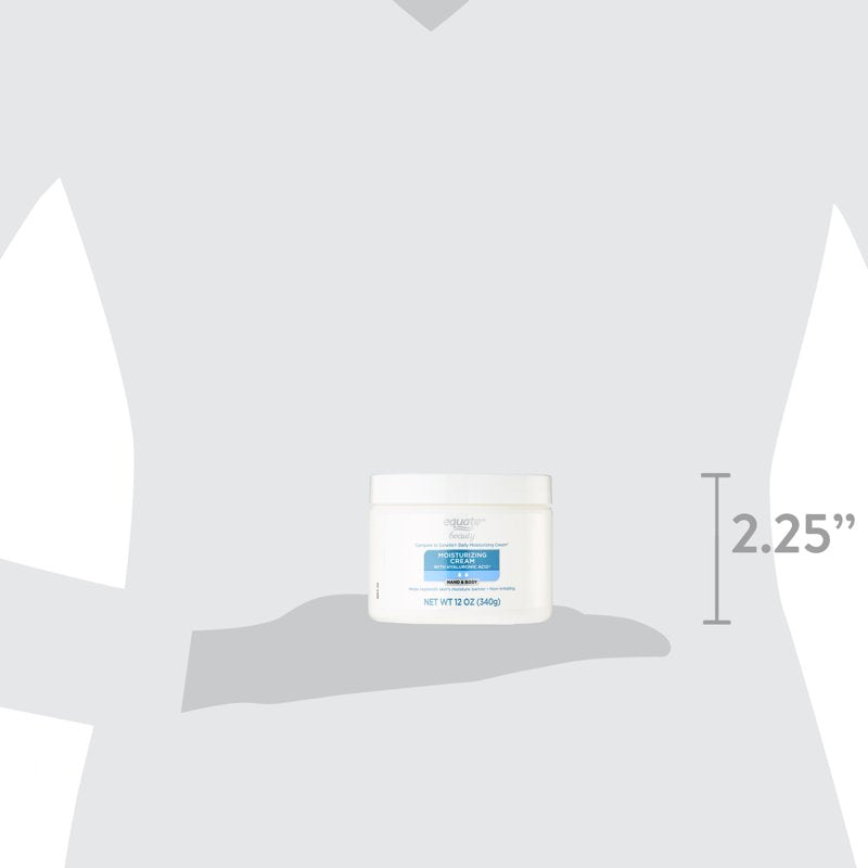 Hyaluronic Acid Moisturizing Cream for Hand and Body, 12 oz