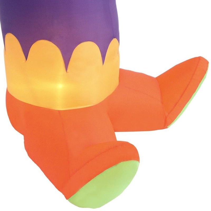 7.5FT Halloween Inflatable Clown Yard Decor with Kaleidoscope Lights
