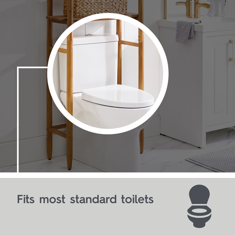 Better Homes & Gardens Springwood Over-the-Toilet Space Saver Cabinet - Light Honey, 3 Shelves
