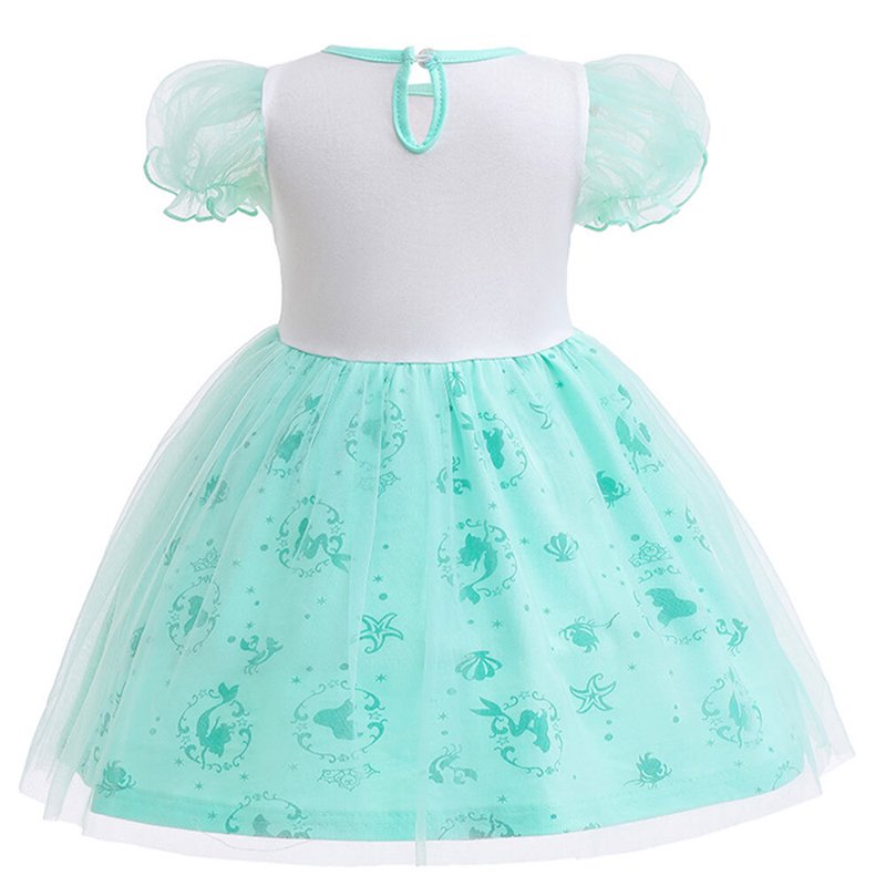 Green Mermaid Princess Dress for Toddler Girls 1-2T - Tulle Formal Costume