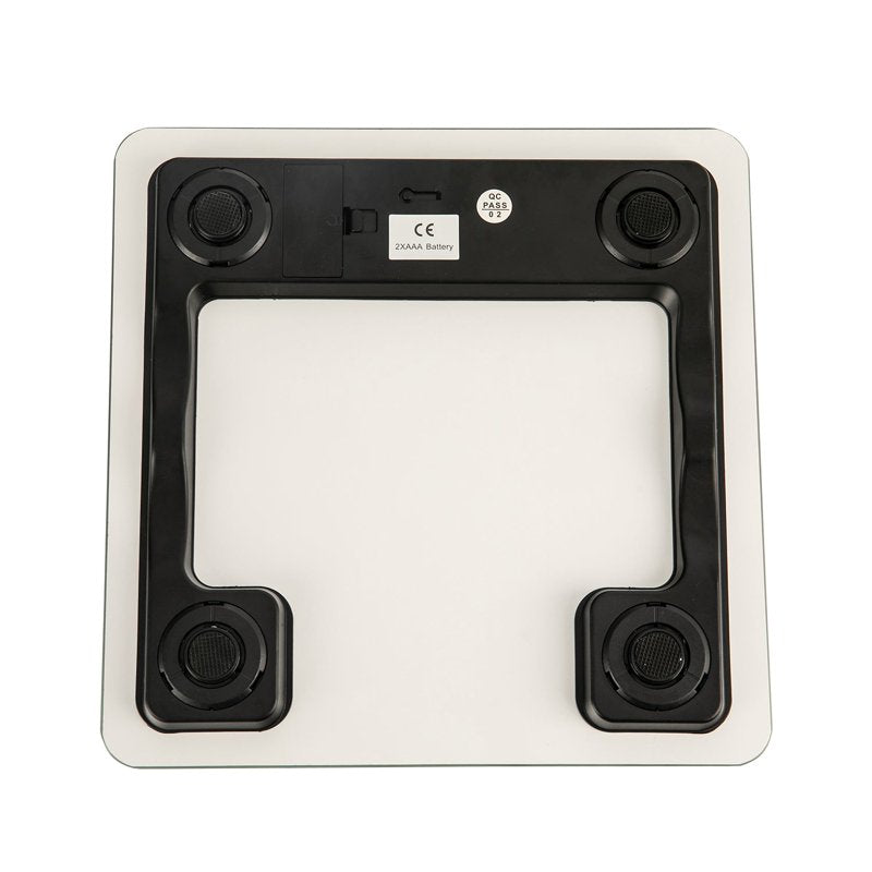 Digital Bathroom Body Weight Scale - Grey Concrete Design, 400lb Capacity