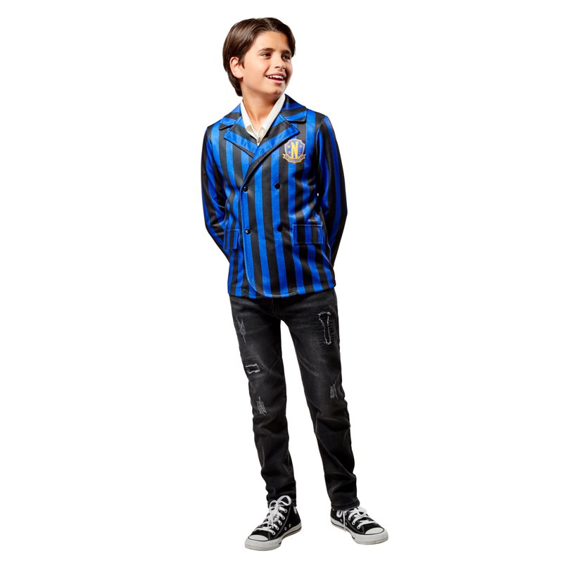 Kids Wednesday Nevermore Academy Uniform Jacket - Small, Purple & Black