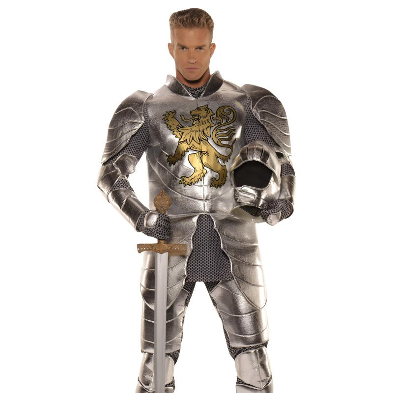 Plus Size Knight in Shining Armor Costume for Men - Medieval Warrior Outfit