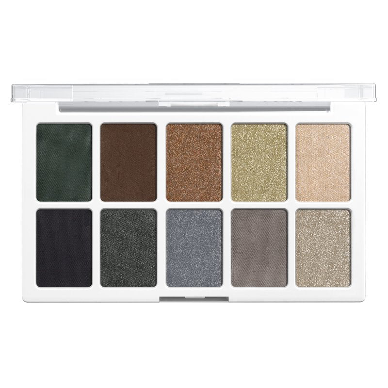 10-Pan Eyeshadow Palette Vegan Richly Pigmented Matte Shimmer Finish