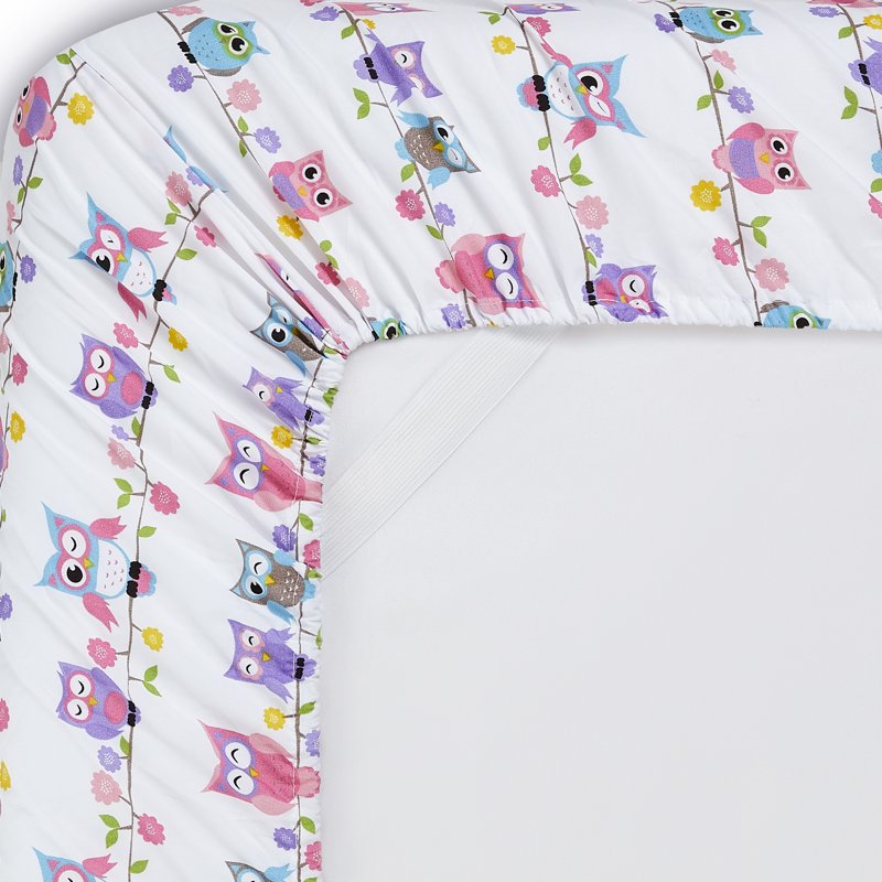 Twin Colorful Owls Kids Sheet Set - Sweet Home Collection