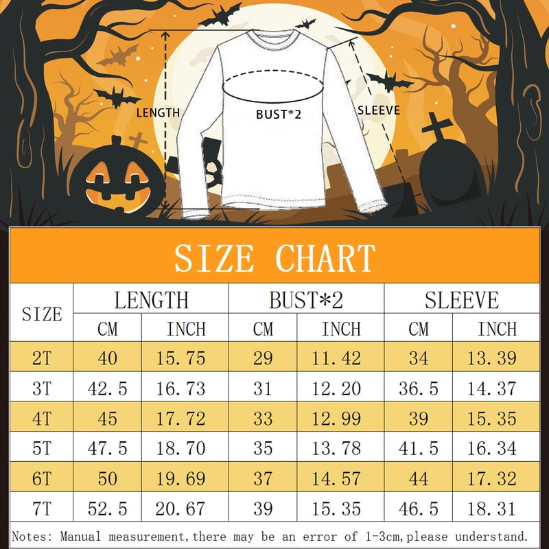 Toddler Boys Halloween Pumpkin Graphic Long Sleeve Cotton T-Shirt - 5T Pumpkin