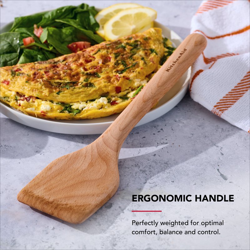 Beech Wood Cooking Utensils Set - Turner & Spoon
