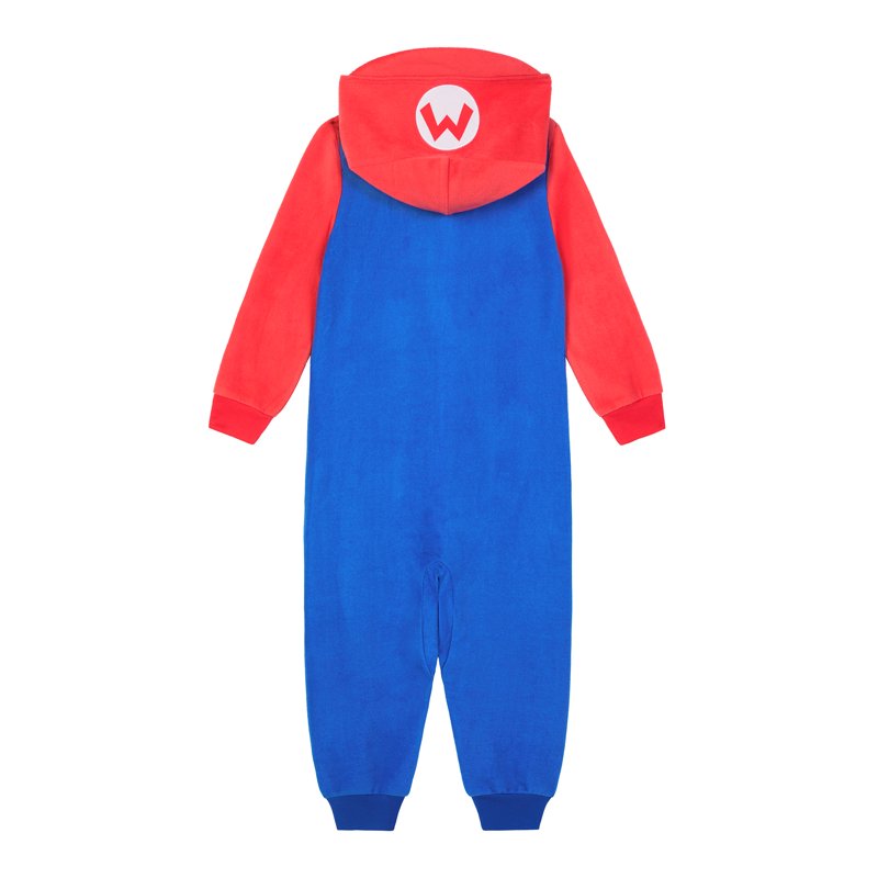Mario Boys Long Sleeve Blanket Sleeper XS 4-5 - Red Character Pajama