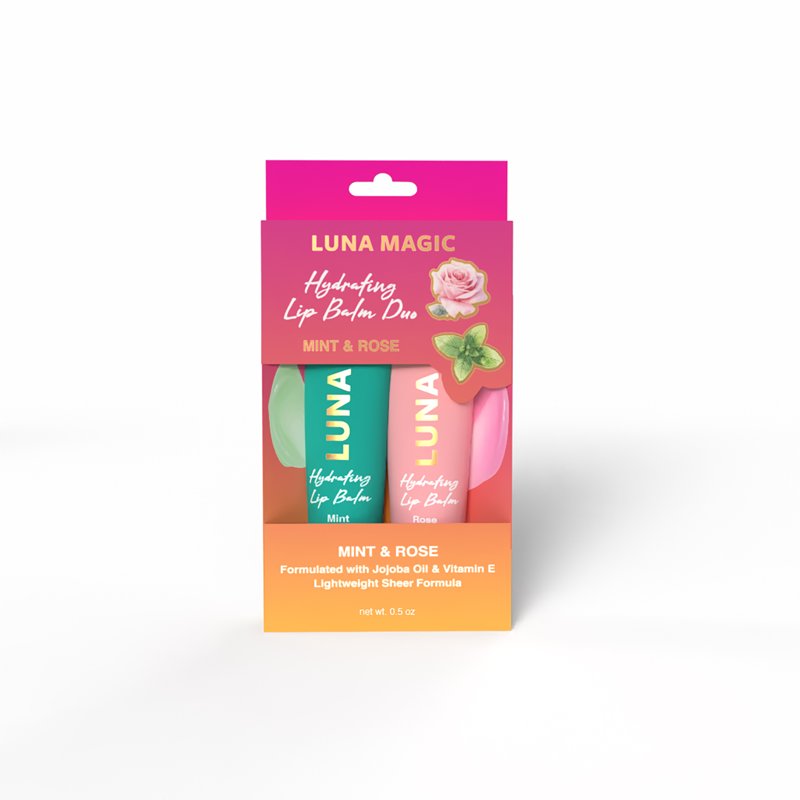 Hydrating Lip Balm Duo Set - Infused with Jojoba Oil and Vitamin E