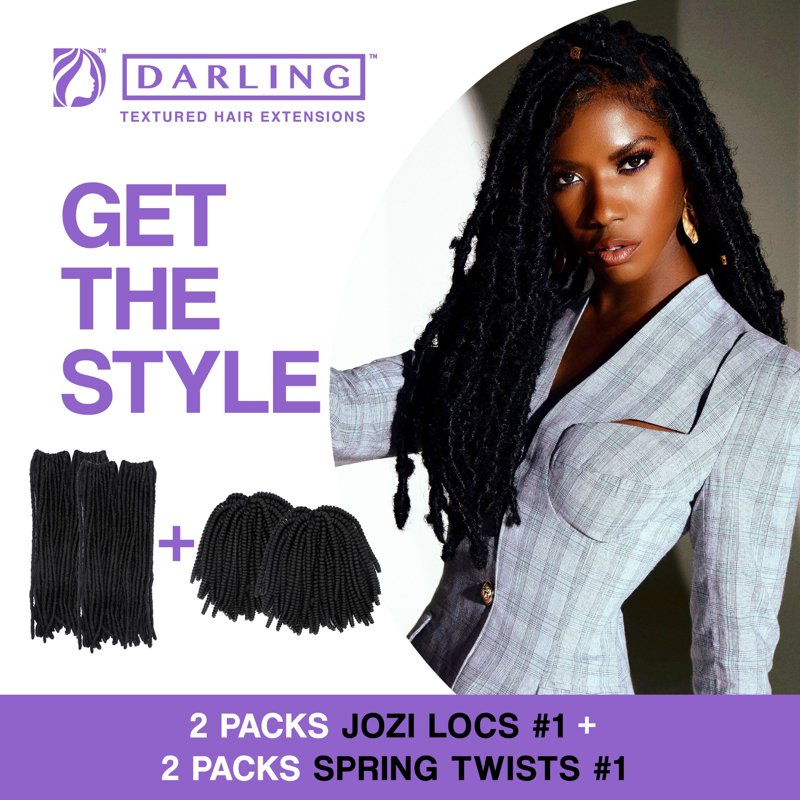 18-Inch Jozi Locs Crochet Hair Extensions - Soft Synthetic Faux Locs