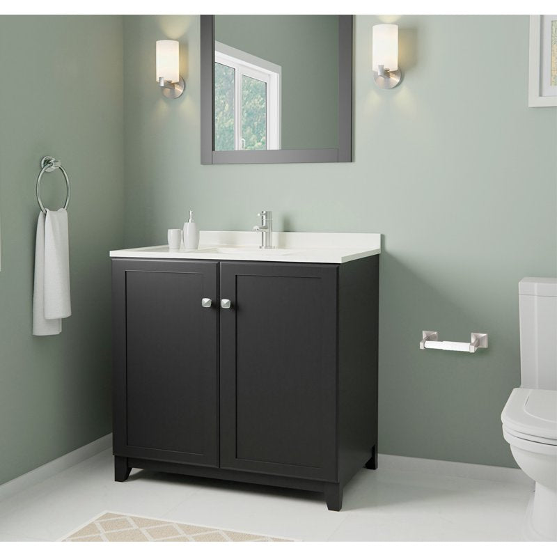 Design House Millbridge Wall Mount Metal Toilet Paper Holder Satin Nickel