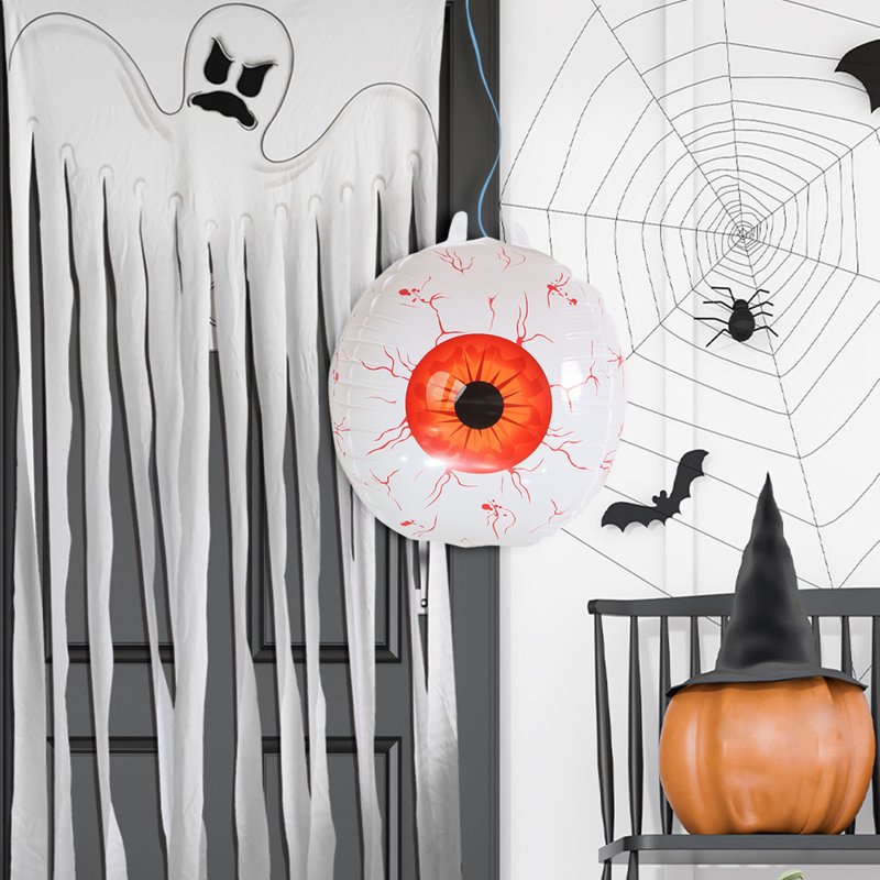 Water-Resistant Inflatable Halloween Eyeball Decor for Indoor Outdoor Party Garden