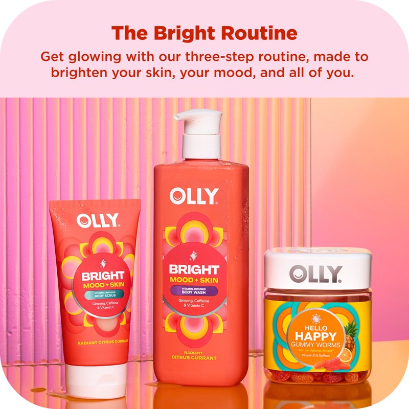 Vitamin C Brightening Body Wash - Nourishing Gel Cleanser, 3 FL oz