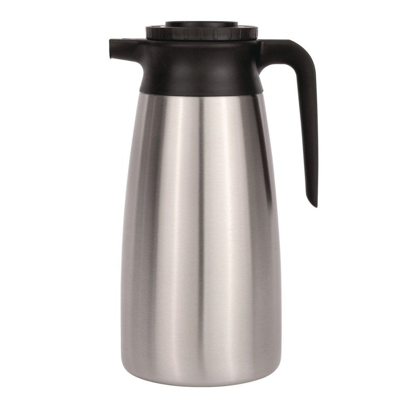 1.9 Liter Thermal Coffee Pitcher - Stainless Steel & Black