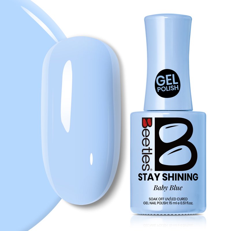 Baby Blue Gel Nail Polish - Long-Lasting Chip-Resistant 0.51 fl oz